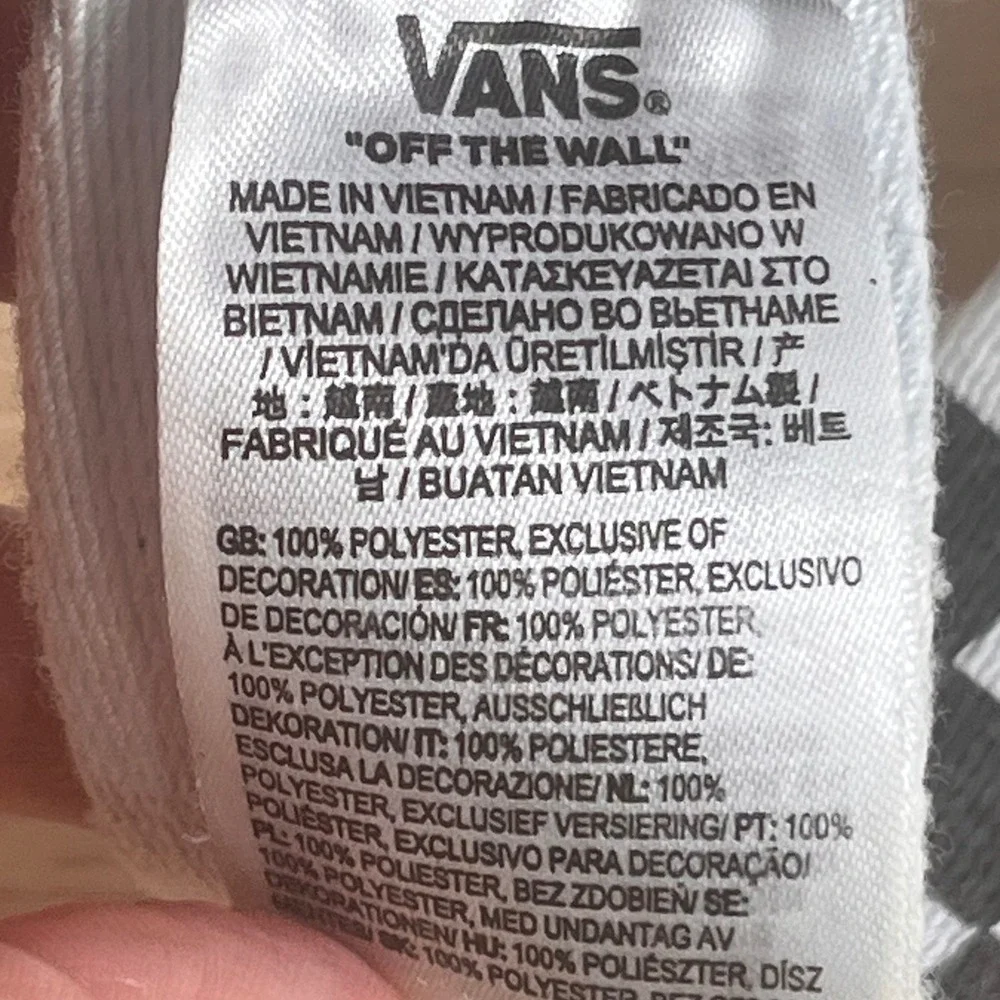Vans Checkerboard Web Belt Black White One Size Skater Streetwear Accessory